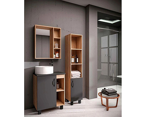 Santeh-Crystal.ru: Комплект мебели дуб сонома/серый матовый 57 см Grossman Флай 106002 + 506002 + GR-3013 + 206001 Приобрести Комплект мебели дуб сонома/серый матовый 57 см Grossman Флай 106002 + 506002 + GR-3013 + 206001 в магазине сантехники Santeh-Crystal.ru