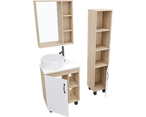 Santeh-Crystal.ru: Комплект мебели дуб сонома/белый матовый 57 см Grossman Флай 106001 + 506001 + GR-3013 + 206001 Купить Комплект мебели дуб сонома/белый матовый 57 см Grossman Флай 106001 + 506001 + GR-3013 + 206001 в магазине сантехники Santeh-Crystal.ru