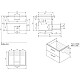Купить Тумба орех 58,5 см Cersanit Lara 64134 в магазине сантехники Santeh-Crystal.ru