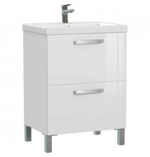 Тумба белый глянец 58,5 см Cersanit Melar 64128