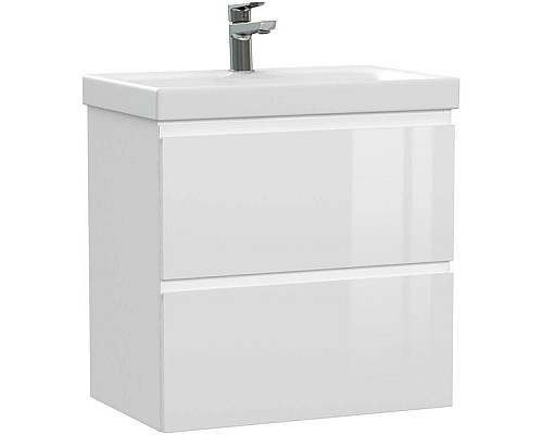 Купить Тумба белый глянец 58,5 см Cersanit Moduo Slim 64125 в магазине сантехники Santeh-Crystal.ru