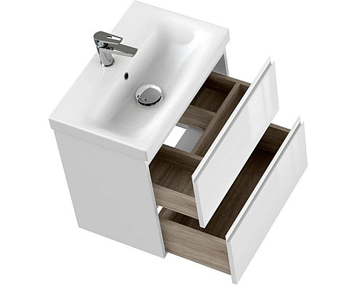 Купить Тумба белый глянец 58,5 см Cersanit Moduo Slim 64125 в магазине сантехники Santeh-Crystal.ru