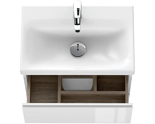 Купить Тумба белый глянец 58,5 см Cersanit Moduo Slim 64125 в магазине сантехники Santeh-Crystal.ru