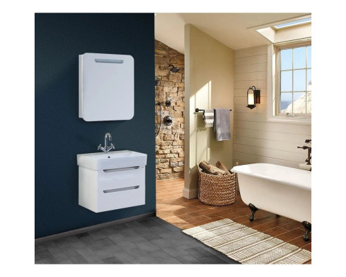 Купить Тумба белый глянец 56,4 см Onika Неаполь 106104 в магазине сантехники Santeh-Crystal.ru