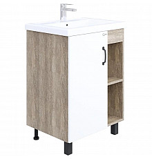 Тумба дуб сонома/белый матовый 56,2 см Onika Тимбер 106140