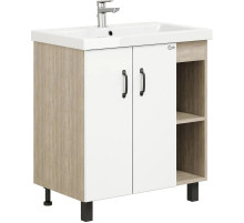 Тумба дуб сонома/белый матовый 66 см Onika Тимбер 107056