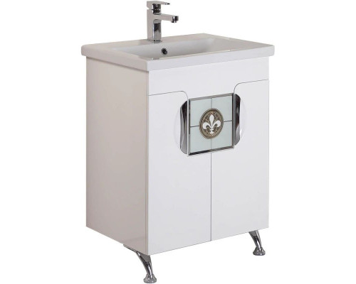 Заказать Тумба белый глянец 56 см Onika Флорена 106050 в магазине сантехники Santeh-Crystal.ru