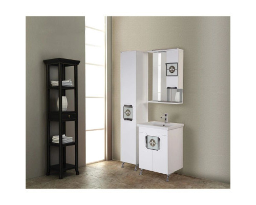 Заказать Тумба белый глянец 56 см Onika Флорена 106050 в магазине сантехники Santeh-Crystal.ru