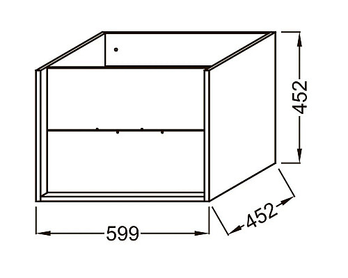 Заказать Тумба дуб табак 59,9 см Jacob Delafon Vivienne EB1583-E52-E52 в магазине сантехники Santeh-Crystal.ru