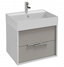 Тумба белый/серый титан матовый 59,9 см Jacob Delafon Vivienne EB1583-N18-M54