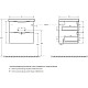 Заказать Тумба Rovere Nature Grigio 56,4 см BelBagno Marino MARINO-CER-600-2C-SO-RNG-P в магазине сантехники Santeh-Crystal.ru