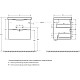 Купить Тумба Rovere Bianco 56,4 см BelBagno Marino MARINO-CER-600-2C-SO-WO-P в магазине сантехники Santeh-Crystal.ru