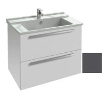 Тумба серый антрацит 2 ящика 77 см Jacob Delafon Struktura EB1277-N14