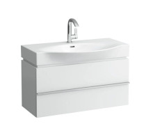 Тумба белый матовый 89,3 см 2 выдвижных ящика Laufen Case 4.0125.2.075.463.1