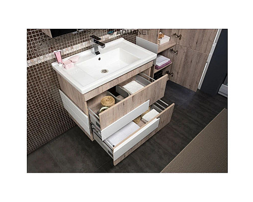 Приобрести Тумба дуб кантри 75,5 см Aquanet Мадейра 00183071 в магазине сантехники Santeh-Crystal.ru