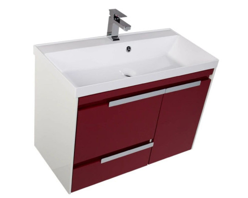 Купить Тумба белый/бордо 89 см Aquanet Тиволи 00180059 в магазине сантехники Santeh-Crystal.ru
