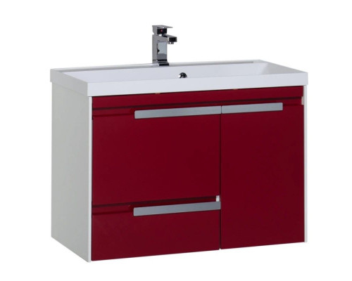 Купить Тумба белый/бордо 89 см Aquanet Тиволи 00180059 в магазине сантехники Santeh-Crystal.ru