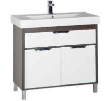 Тумба белый/венге 88 см Aquanet Гретта 00177068