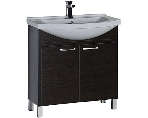 Приобрести Тумба венге 76 см Aquanet Донна 00168942 в магазине сантехники Santeh-Crystal.ru