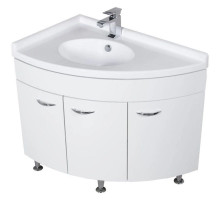 Тумба угловая белый 88 см Aquanet Корнер 00158824