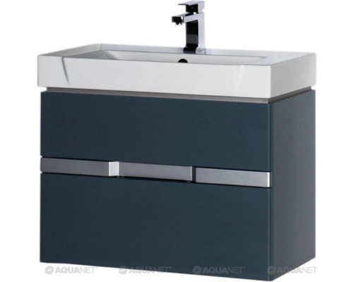 Заказать Тумба сине-серый 78,6 см Aquanet Виго 00183364 в магазине сантехники Santeh-Crystal.ru