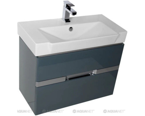 Заказать Тумба сине-серый 78,6 см Aquanet Виго 00183364 в магазине сантехники Santeh-Crystal.ru