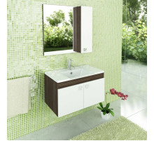 Тумба с раковиной дуб солсбери/белый глянец 80 см Comforty Рио 00003126985