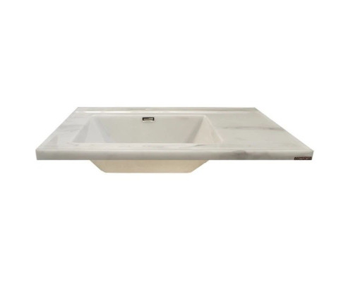 Купить Тумба с раковиной белый глянец 90 см Comforty Аликанте 00003132621 в магазине сантехники Santeh-Crystal.ru