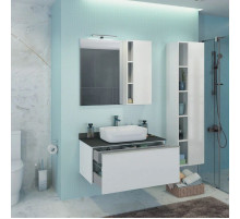 Тумба с раковиной белый глянец 90 см Comforty Милан 00004137131