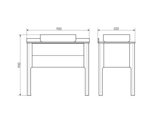 Приобрести Тумба с раковиной белый глянец 90 см Comforty Лондон 00004138840 в магазине сантехники Santeh-Crystal.ru