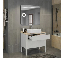 Тумба с раковиной белый глянец 90 см Comforty Лондон 00004138841