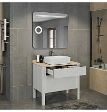 Тумба с раковиной белый глянец 90 см Comforty Лондон 00004138841