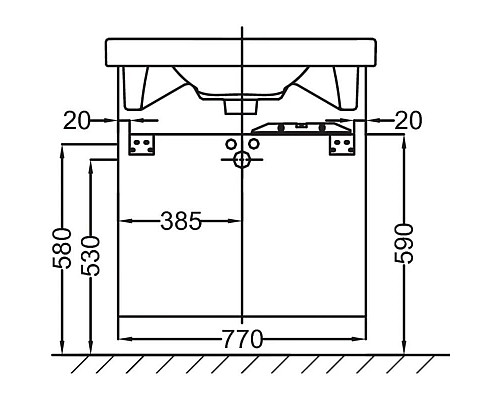 Заказать Тумба серый титан глянец 77 см Jacob Delafon Odeon Up EB993-N21 в магазине сантехники Santeh-Crystal.ru