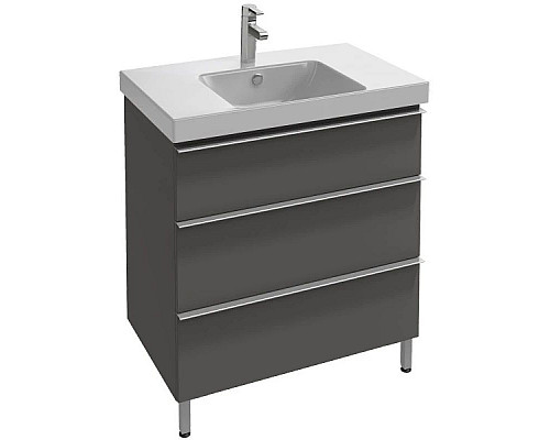 Заказать Тумба серый антрацит глянец 77 см Jacob Delafon Odeon Up EB993-442 в магазине сантехники Santeh-Crystal.ru