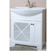 Тумба с раковиной белый матовый 76 см Atoll Палермо PALERMO76TWMAT/ST