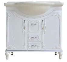 Тумба с раковиной белый глянец 88 см Atoll Барселона