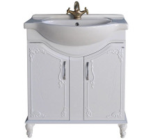 Тумба с раковиной белый глянец 77,5 см Atoll Барселона