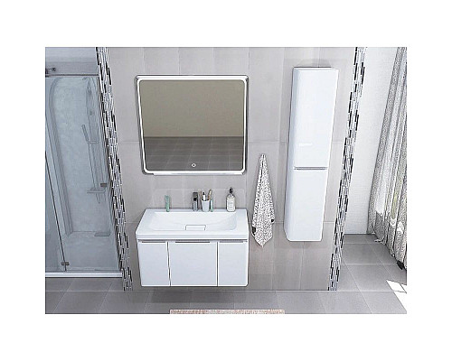 Купить Тумба белый глянец 84,4 см Акватон Шерилл 1A208801SH010 в магазине сантехники Santeh-Crystal.ru