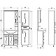 Заказать Тумба белый 77,2 см ASB-Mebel Грета 9937 в магазине сантехники Santeh-Crystal.ru