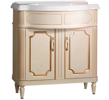 Тумба слоновая кость золотая патина 82,4 см Belux Каталония Н 85