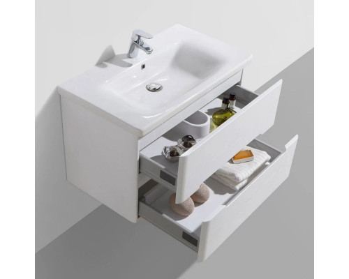 Купить Тумба Bianco Lucido 77 см BelBagno Luxury/Soft LUXURY/SOFT-800-2C-SO-BL-P в магазине сантехники Santeh-Crystal.ru