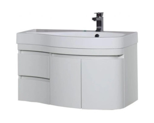 Купить Тумба белый глянец 95 см R Aquanet Сопрано 00169633 в магазине сантехники Santeh-Crystal.ru