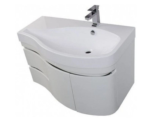 Купить Тумба белый глянец 95 см R Aquanet Сопрано 00169633 в магазине сантехники Santeh-Crystal.ru