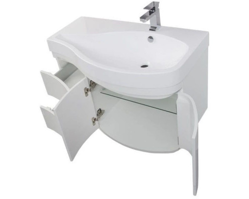 Купить Тумба белый глянец 95 см R Aquanet Сопрано 00169633 в магазине сантехники Santeh-Crystal.ru