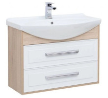 Тумба белый глянец/дуб сонома 82,5 см Aquanet Остин 00201724