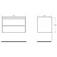 Купить Тумба Pietra Bianca 80 см BelBagno Kraft KRAFT-800-2C-SO-PB в магазине сантехники Santeh-Crystal.ru