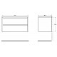 Купить Тумба Pietra Bianca 90 см BelBagno Kraft KRAFT-900-2C-SO-PB в магазине сантехники Santeh-Crystal.ru