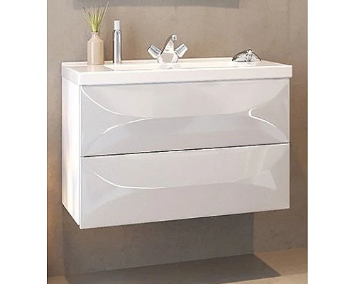 Купить Тумба белый глянец 78,8 см Marka One Elegant У69407 в магазине сантехники Santeh-Crystal.ru