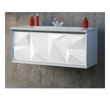 Тумба белый глянец 89 см Marka One Romb У67847