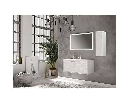 Купить Тумба белый глянец 89 см Marka One Lisse У67844 в магазине сантехники Santeh-Crystal.ru